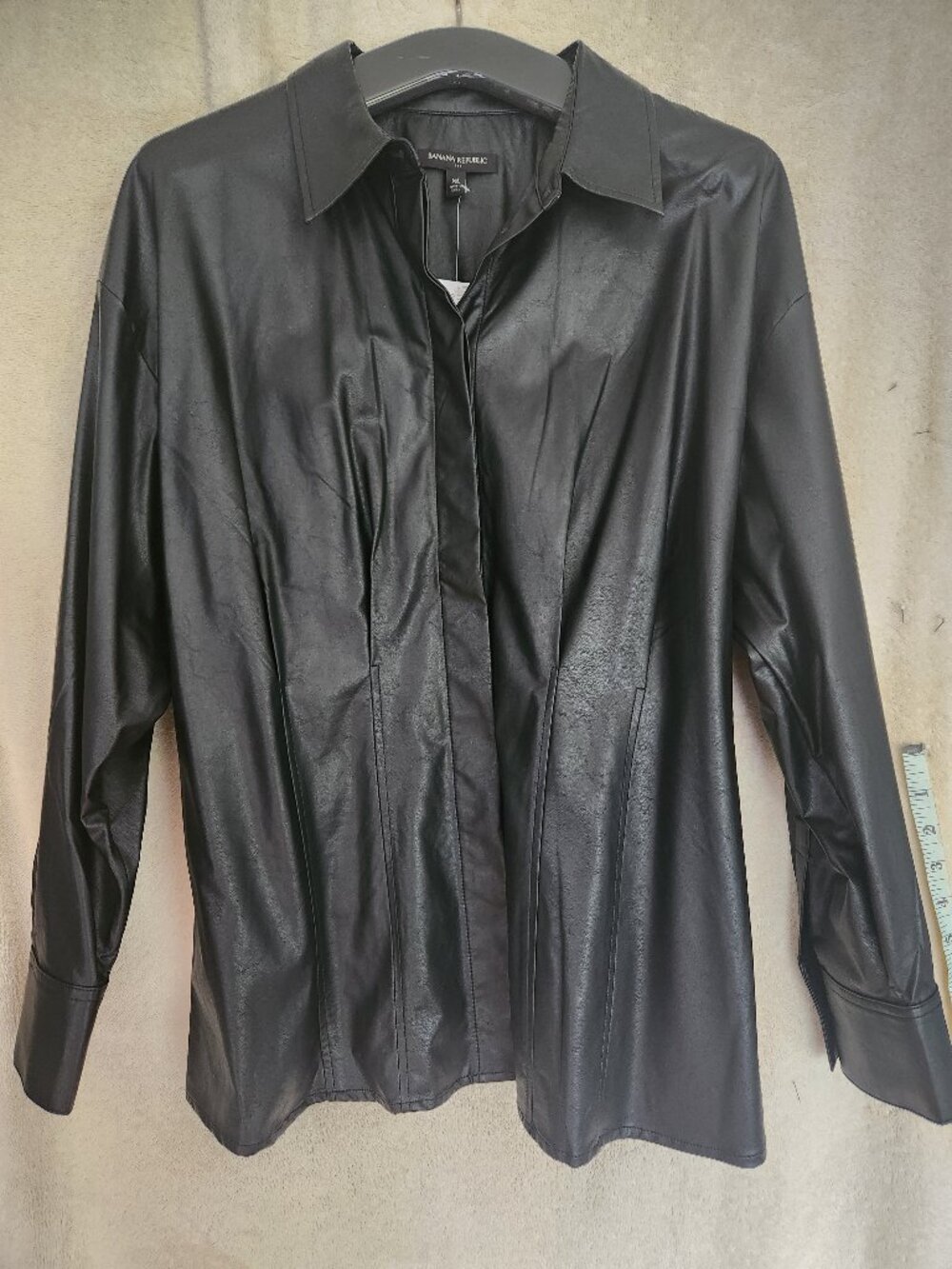 Vegan black blouse XL